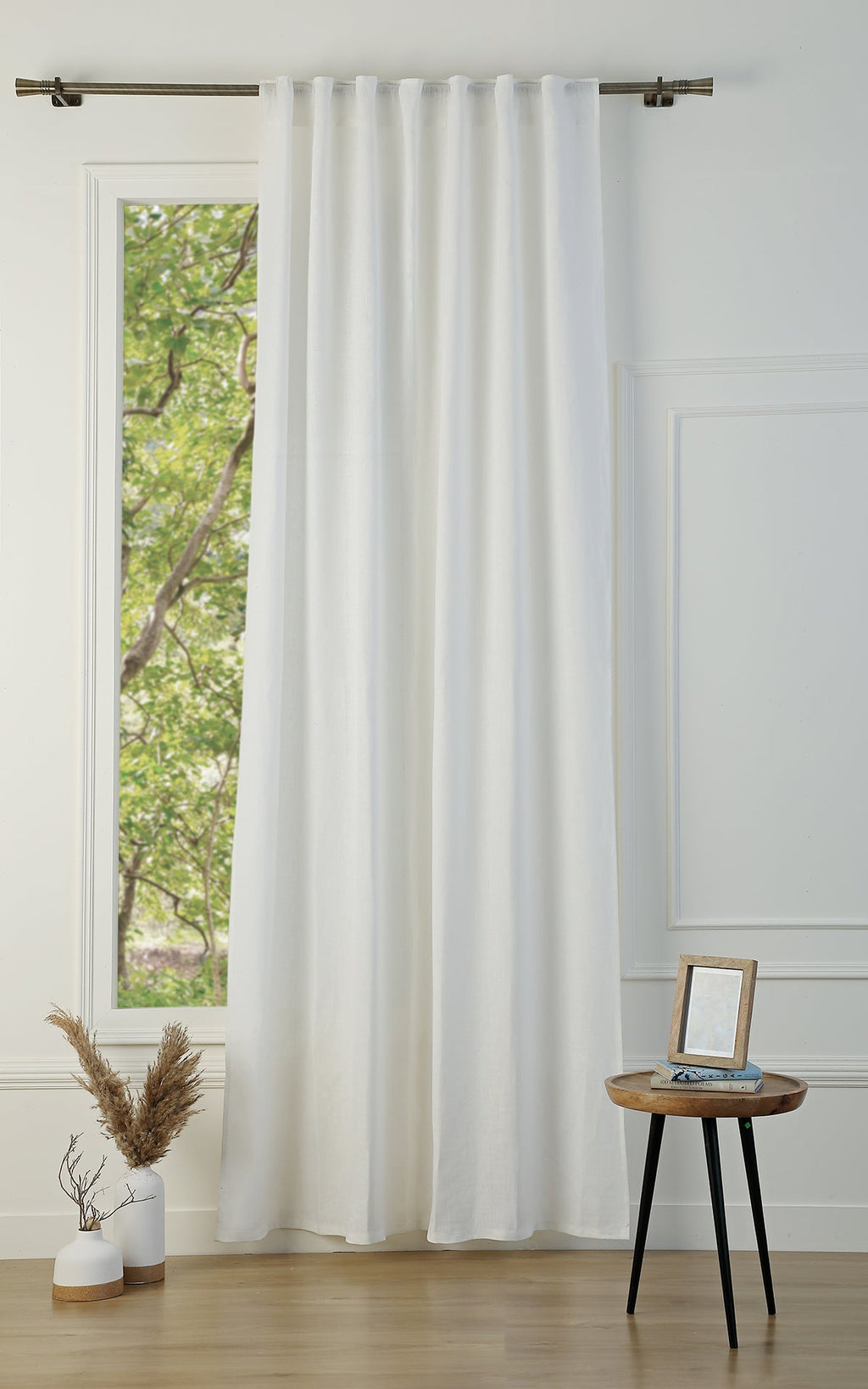Tab Top Washed Linen Curtain 140x260 PAUL
