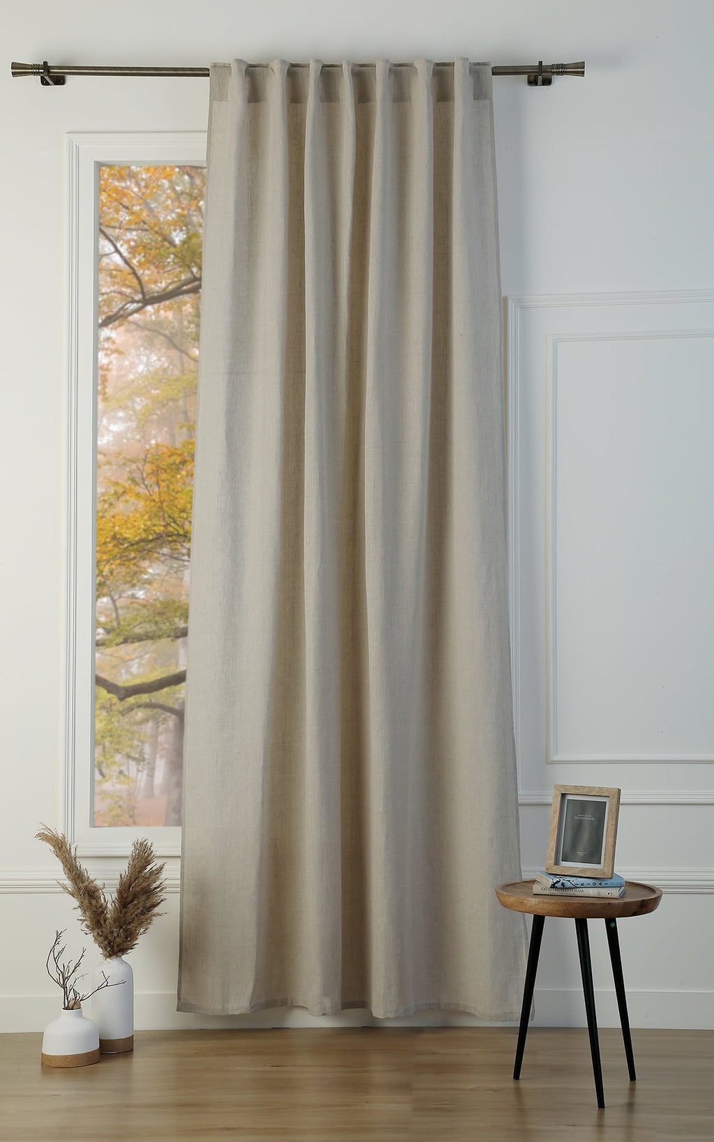 Tab Top Washed Linen Curtain 140x260 PAUL