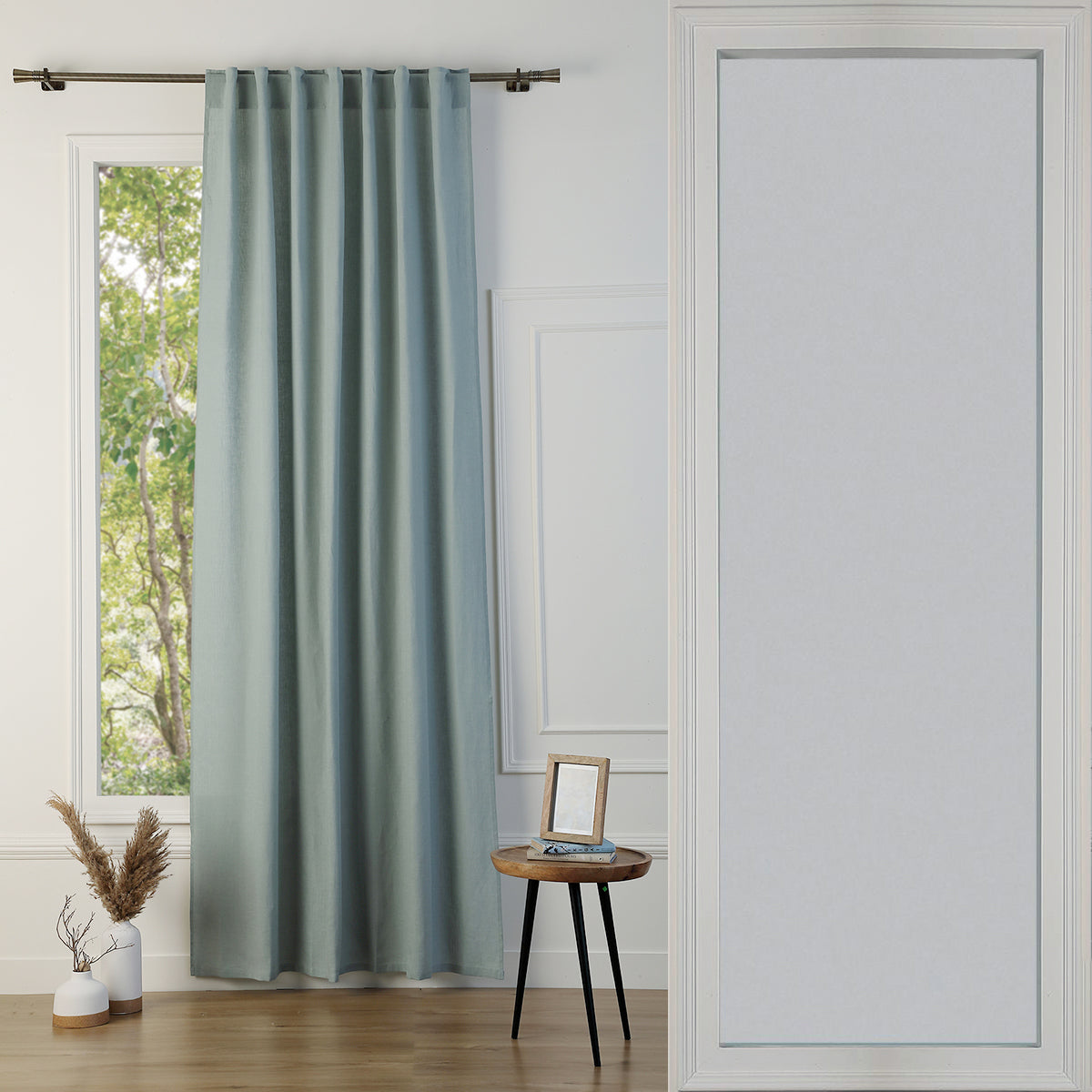 Tab Top Washed Linen Curtain 140x260 PAUL