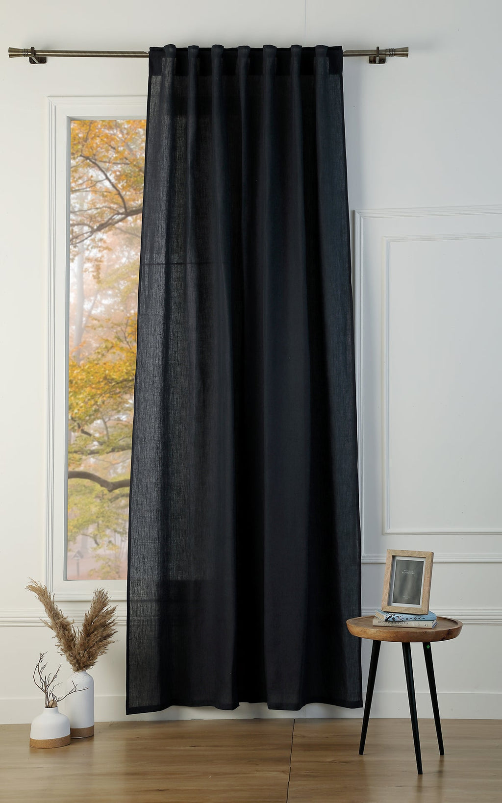 Tab Top Washed Linen Curtain 140x260 PAUL