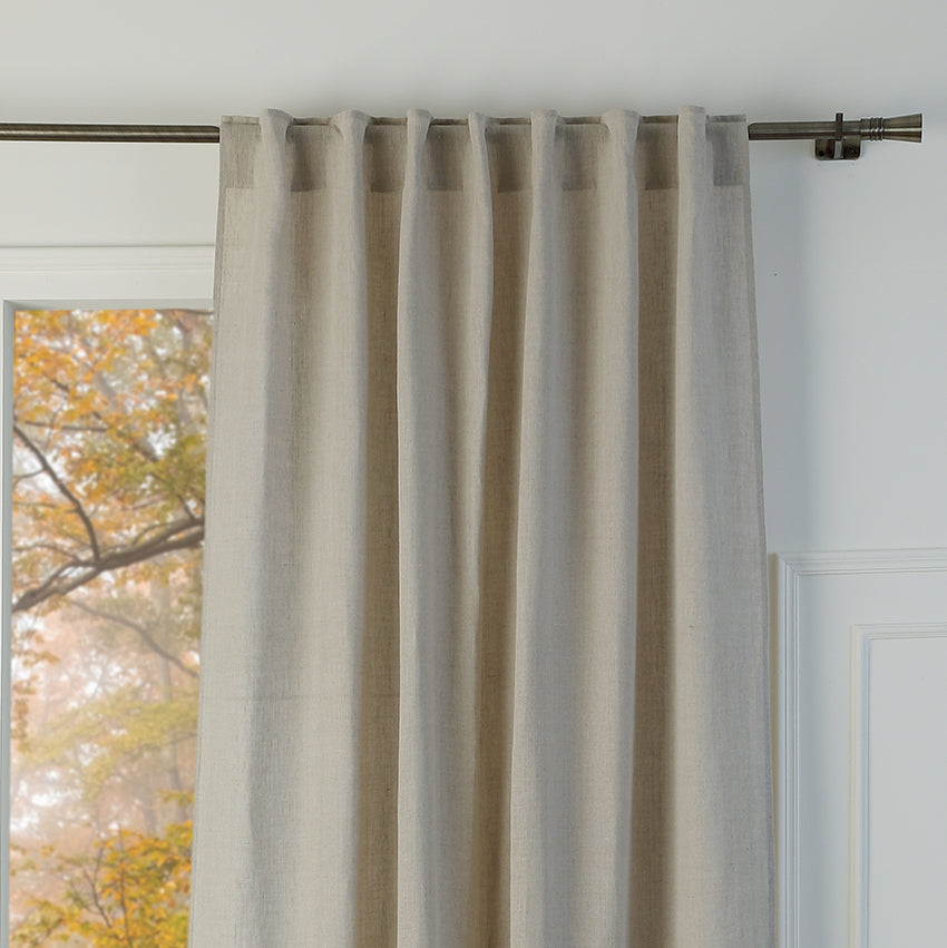 Tab Top Washed Linen Curtain 140x290 PAUL