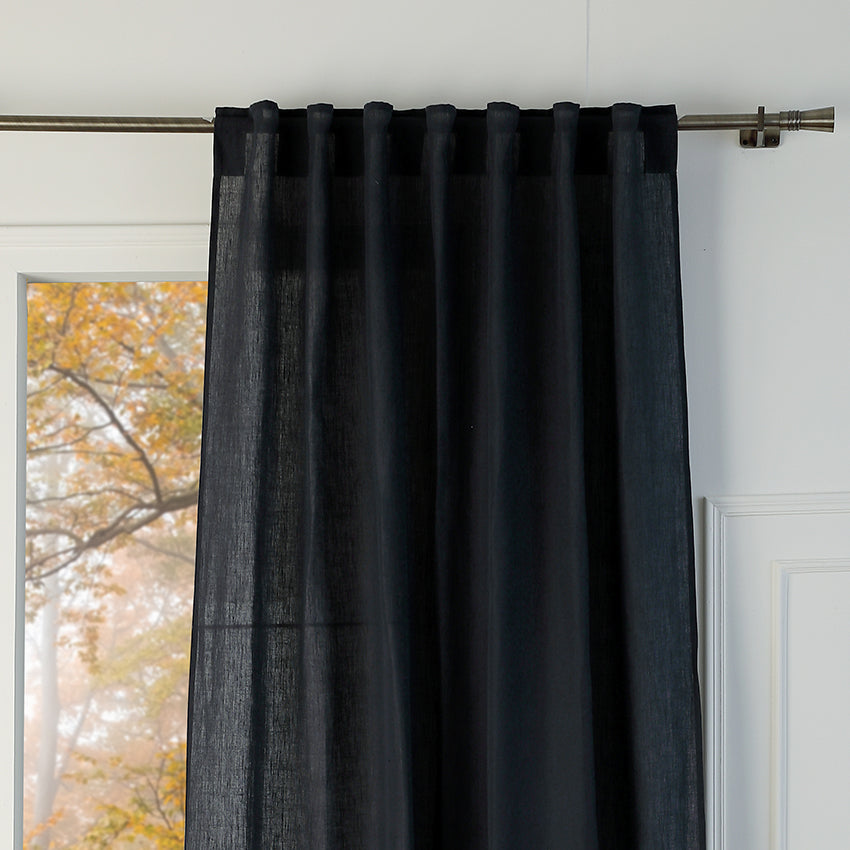 Tab Top Washed Linen Curtain 140x290 PAUL