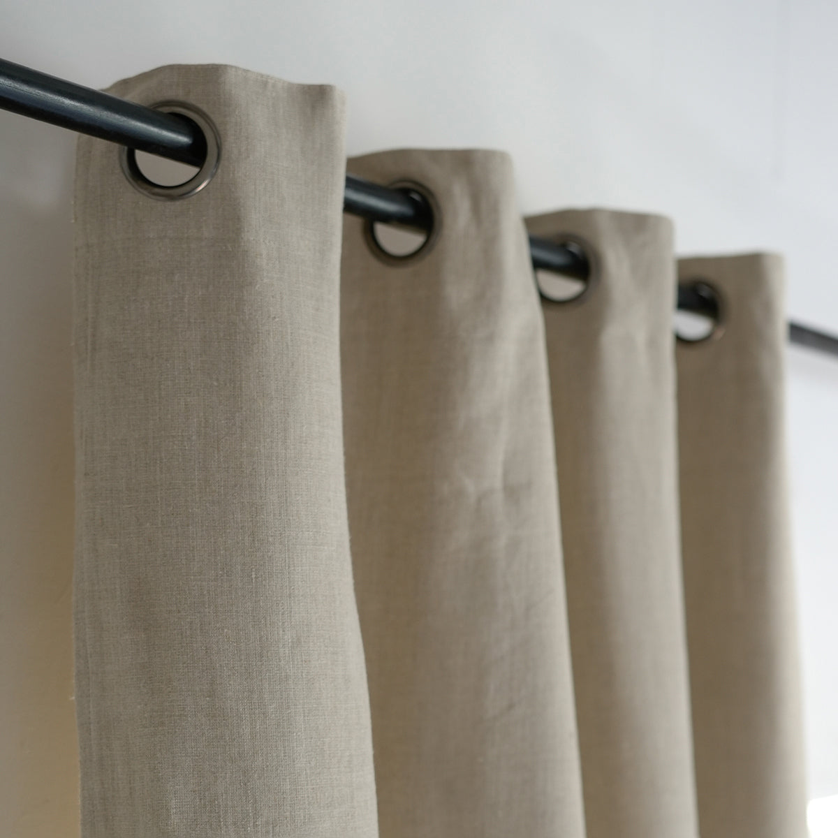 Eyelet Washed Linen Curtain 140x260 PAUL