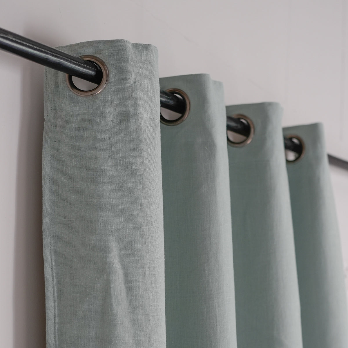 Blackout Eyelet Washed Linen Curtain 130x260 PAUL