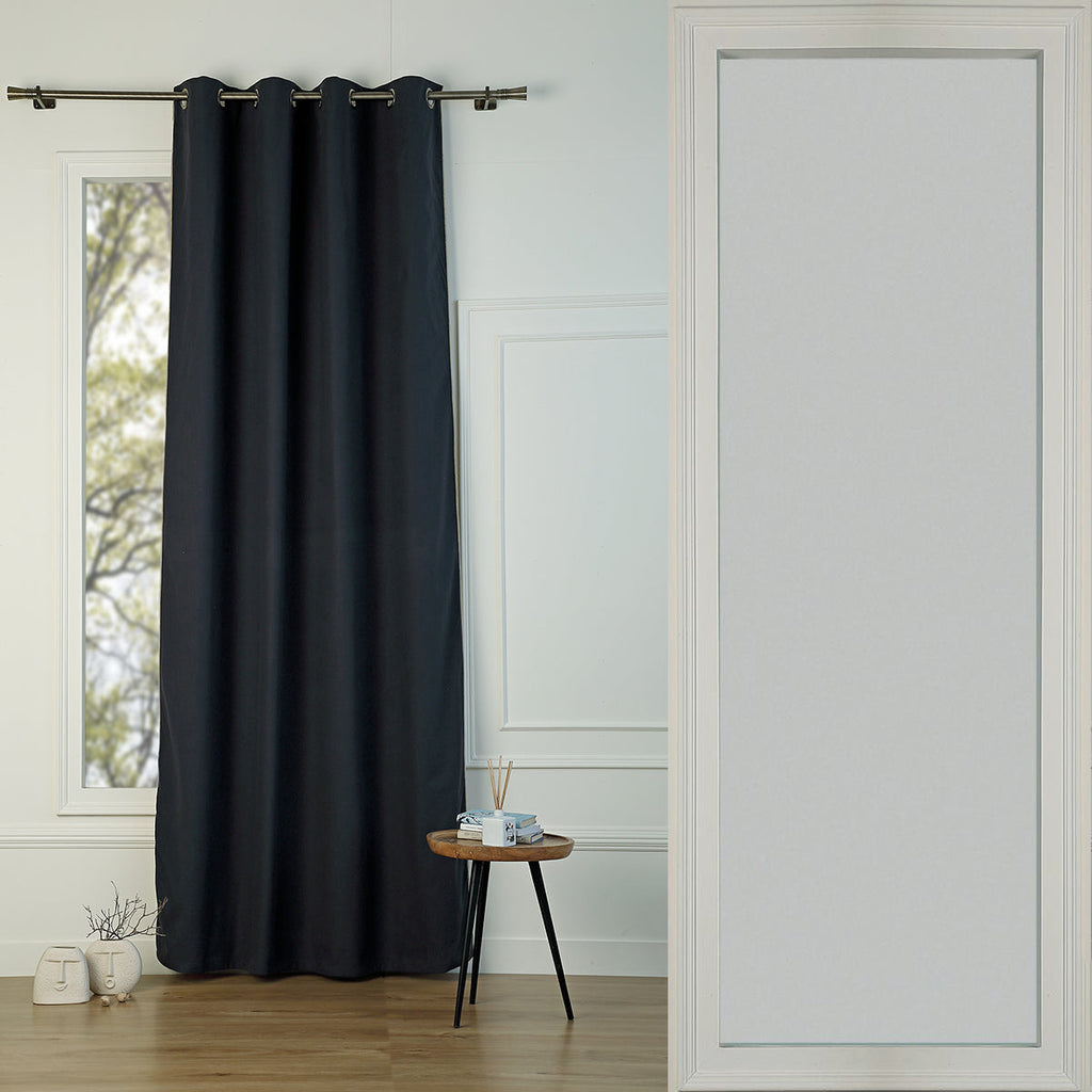 Blackout Eyelet Washed Linen Curtain 130x260 PAUL