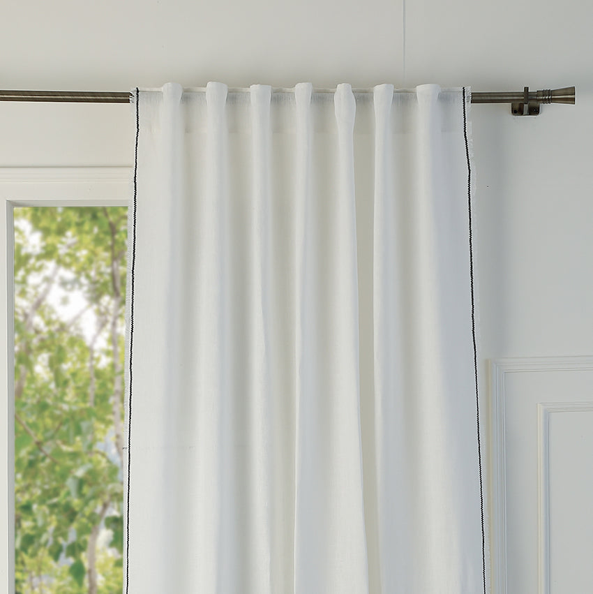 Tab Top Washed Linen Curtain 140x260 GABRIEL