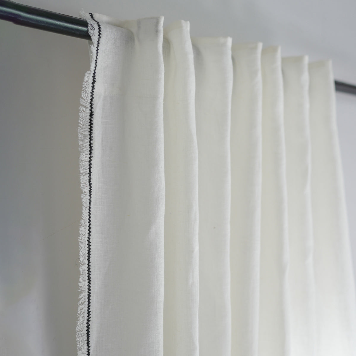 Tab Top Washed Linen Curtain 140x260 GABRIEL