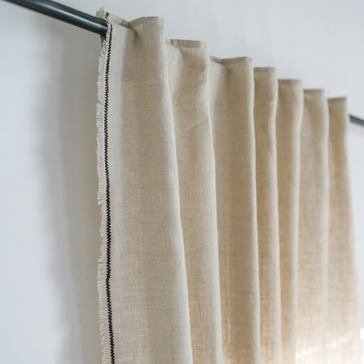 Tab Top Washed Linen Curtain 140x260 GABRIEL