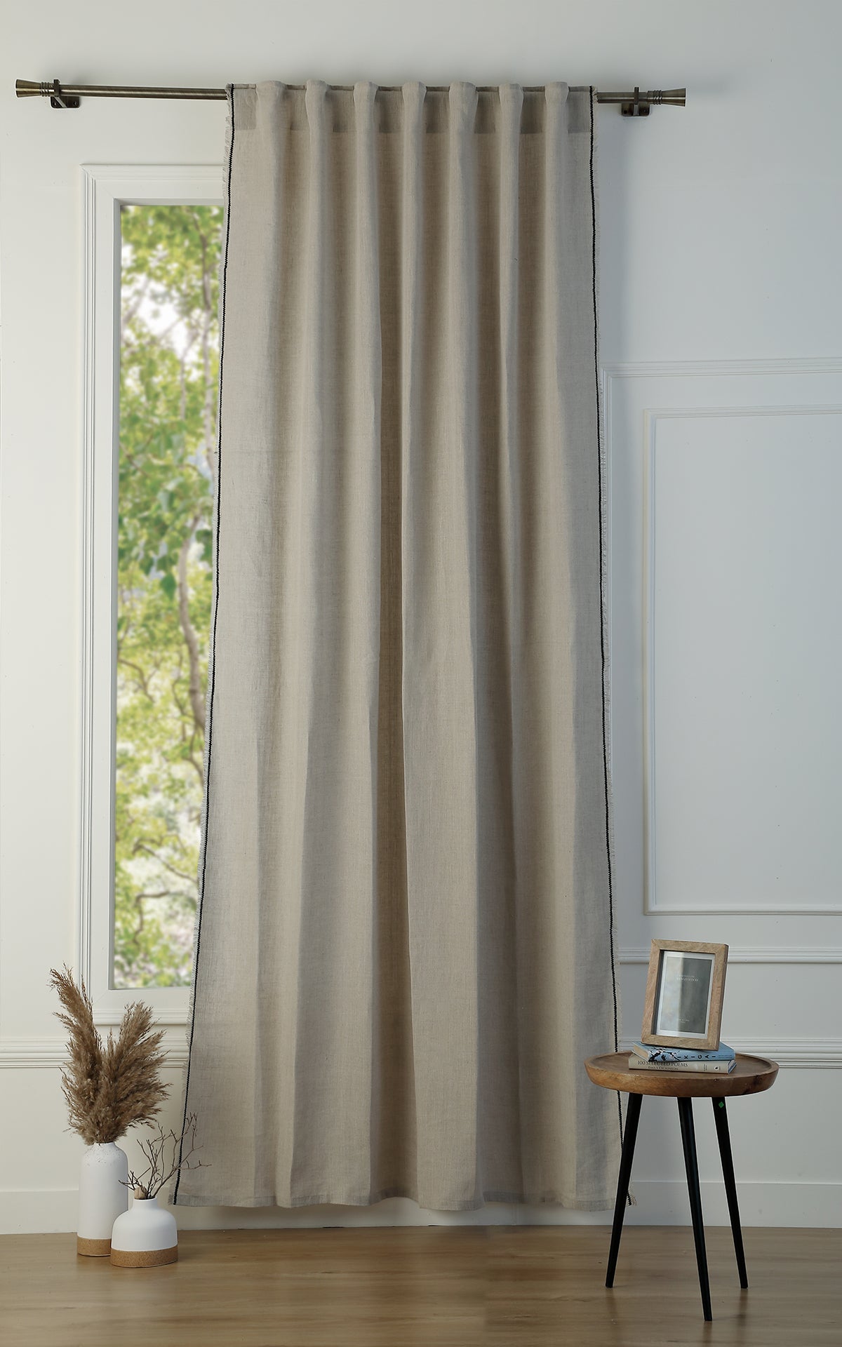 Tab Top Washed Linen Curtain 140x260 GABRIEL