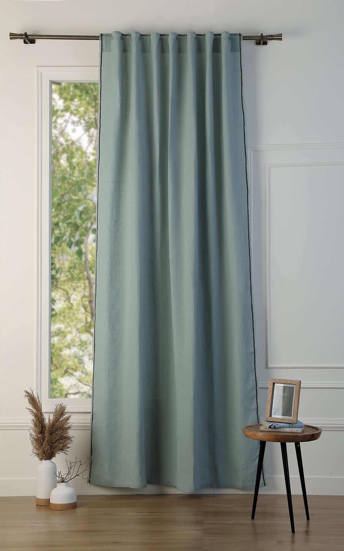 Tab Top Washed Linen Curtain 140x260 GABRIEL