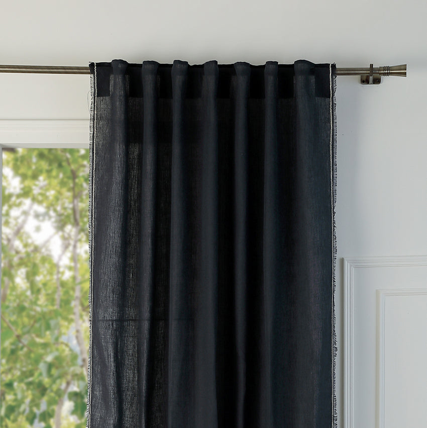 Tab Top Washed Linen Curtain 140x260 GABRIEL