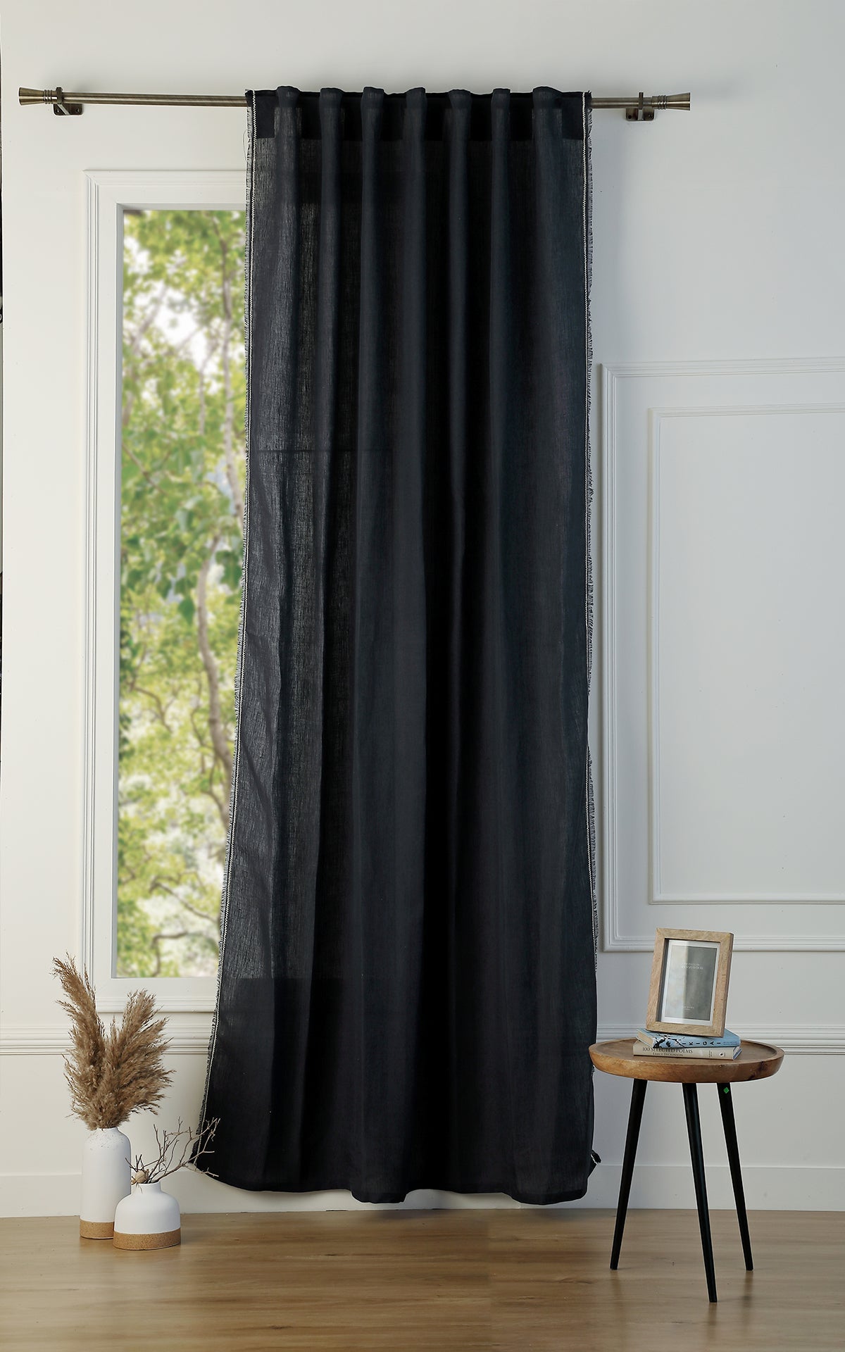 Tab Top Washed Linen Curtain 140x260 GABRIEL