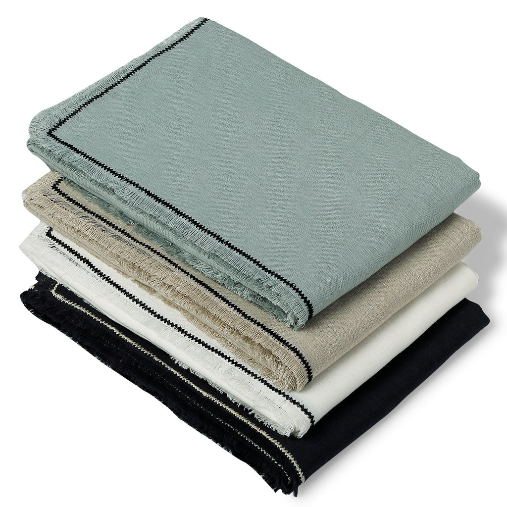 Eyelet Washed Linen Curtain 140x260 GABRIEL