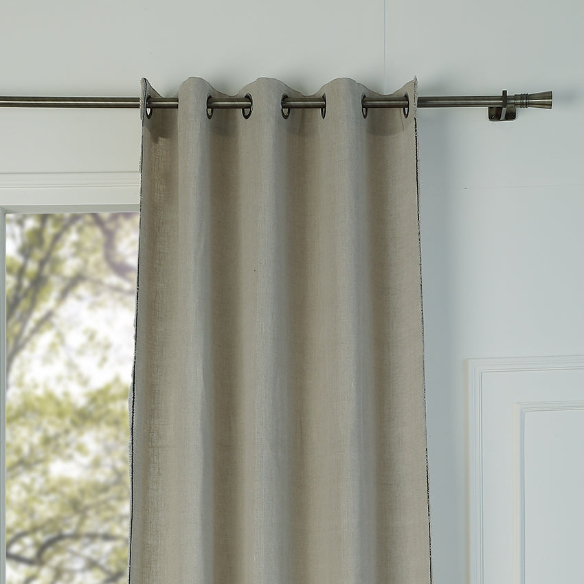 Eyelet Washed Linen Curtain 140x260 GABRIEL