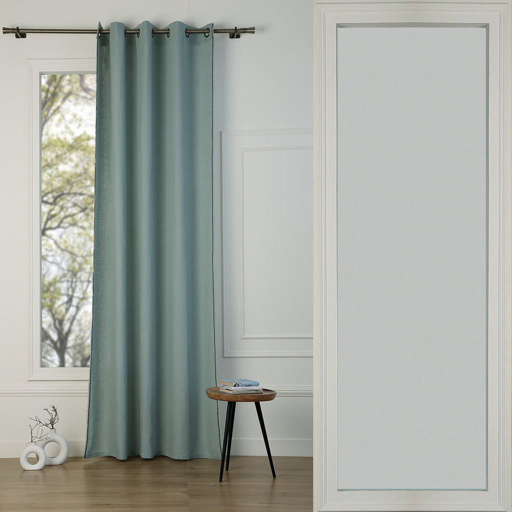 Eyelet Washed Linen Curtain 140x260 GABRIEL