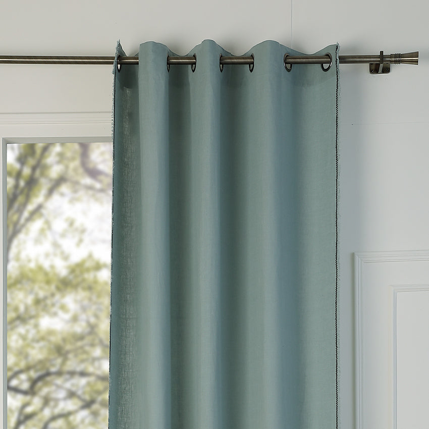 Eyelet Washed Linen Curtain 140x260 GABRIEL