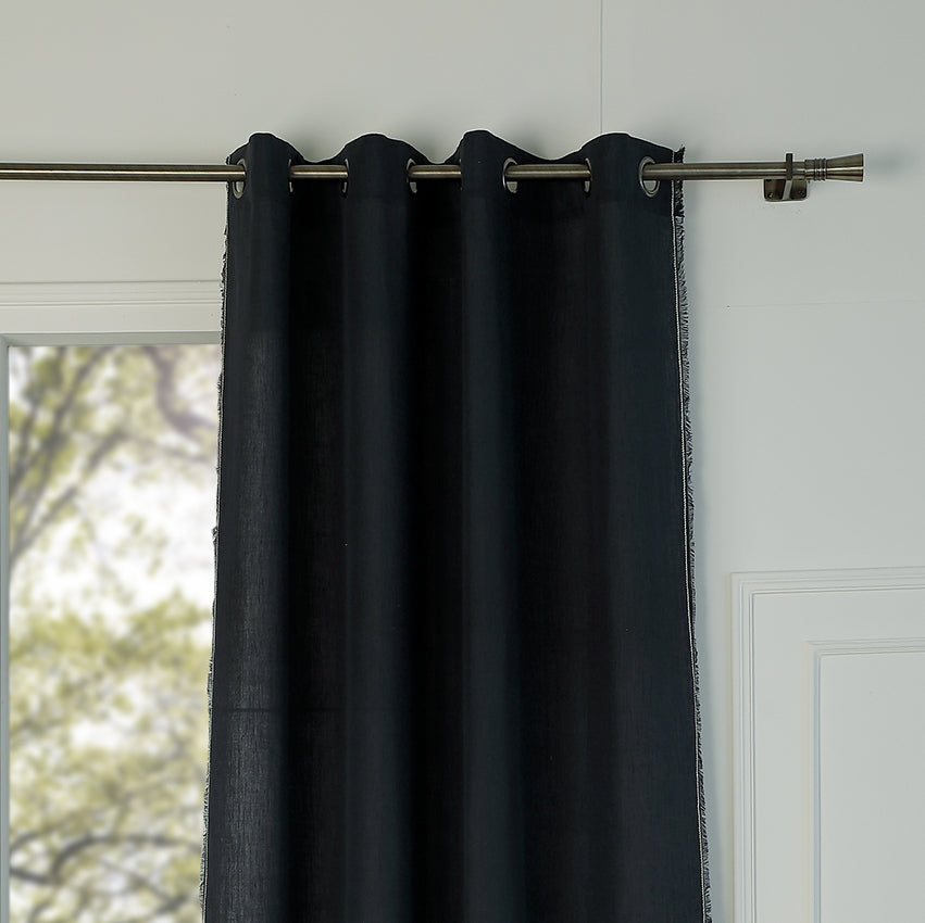 Eyelet Washed Linen Curtain 140x260 GABRIEL