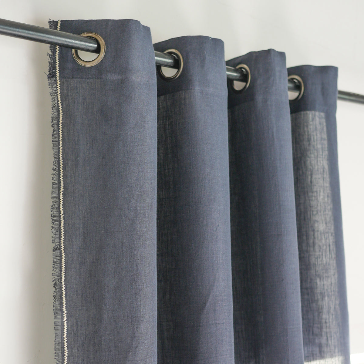 Eyelet Washed Linen Curtain 140x260 GABRIEL
