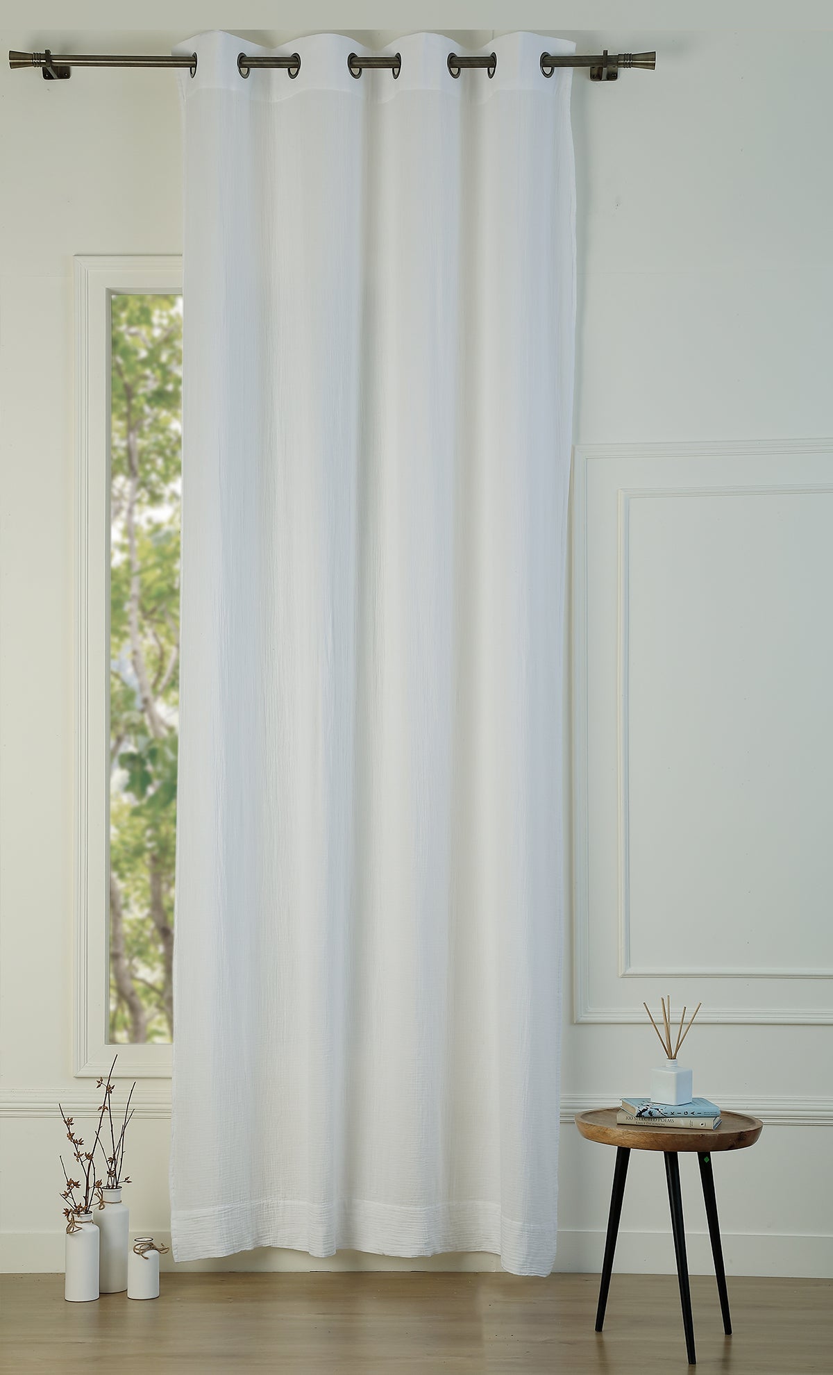 Eyelet Cotton Gauze Curtain 140x290 CARLA