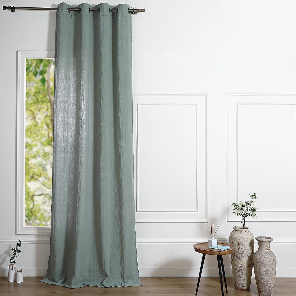 Eyelet Cotton Gauze Curtain 140x290 CARLA