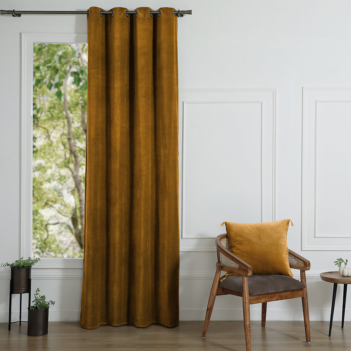 Eyelet Cotton Velvet Curtain 135x260 VELVET