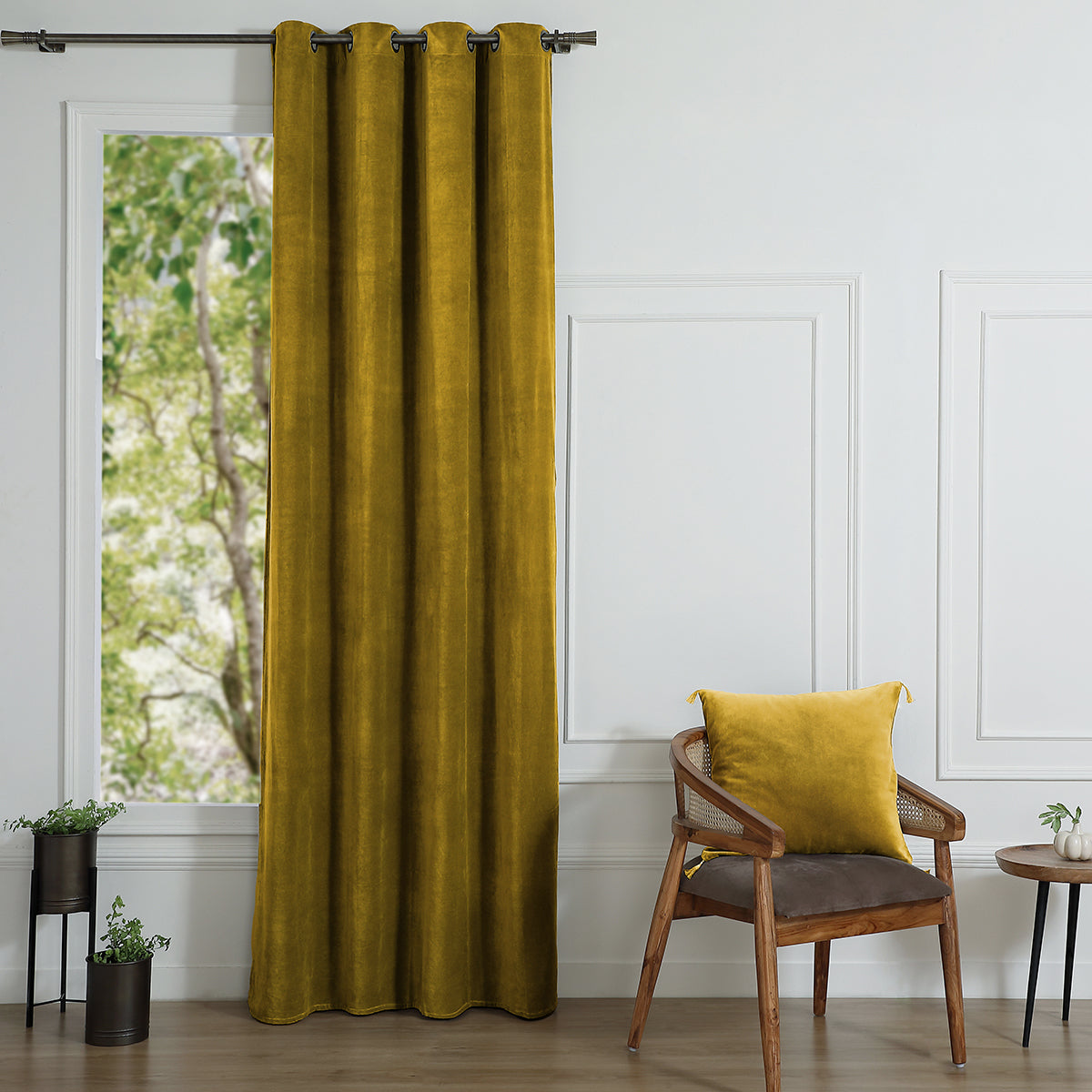 Eyelet Cotton Velvet Curtain 135x260 VELVET