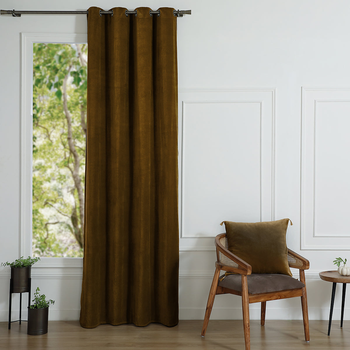 Eyelet Cotton Velvet Curtain 135x260 VELVET