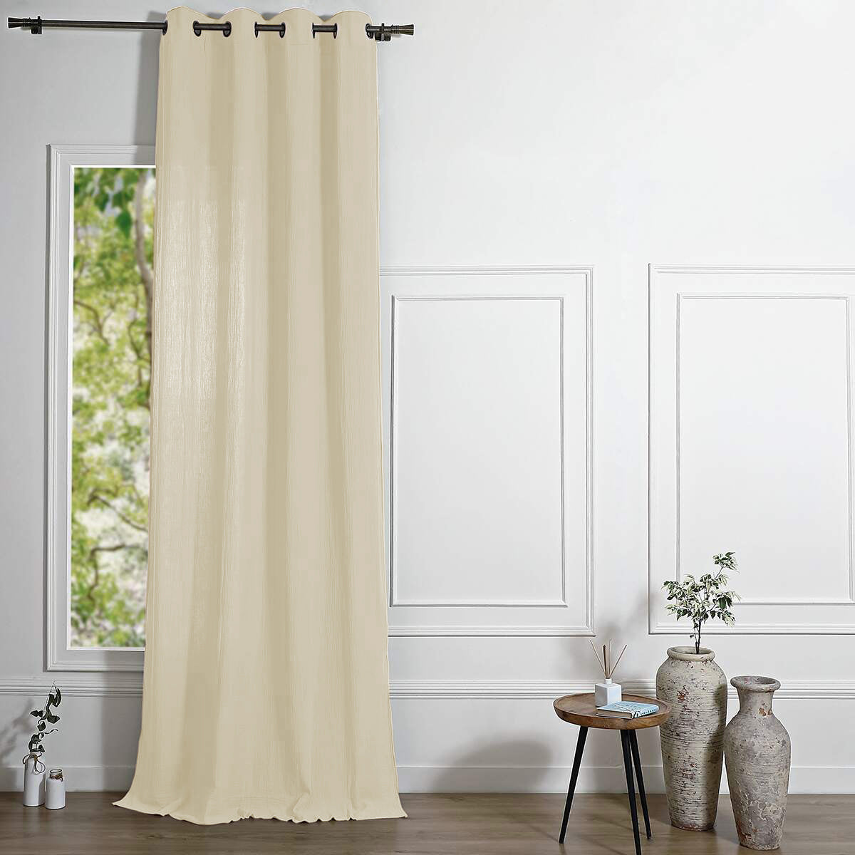 Eyelet Cotton Gauze Curtain 140x290 CARLA