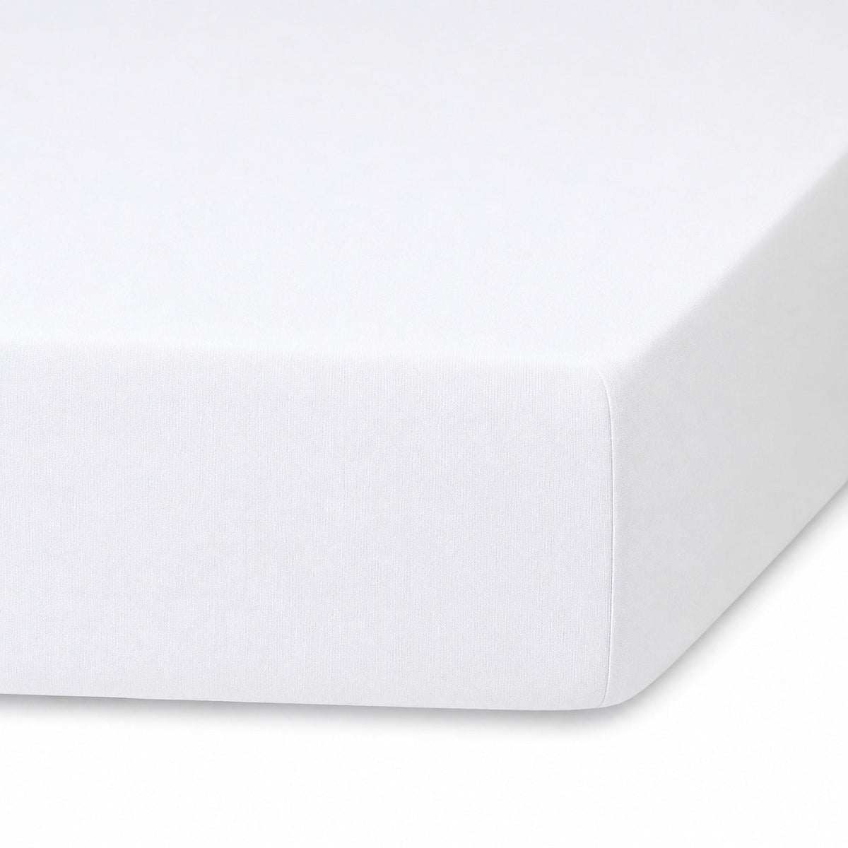 Washed Linen Fitted Sheet - White