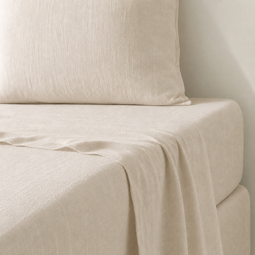 Washed Linen Flat Sheet 240x300
