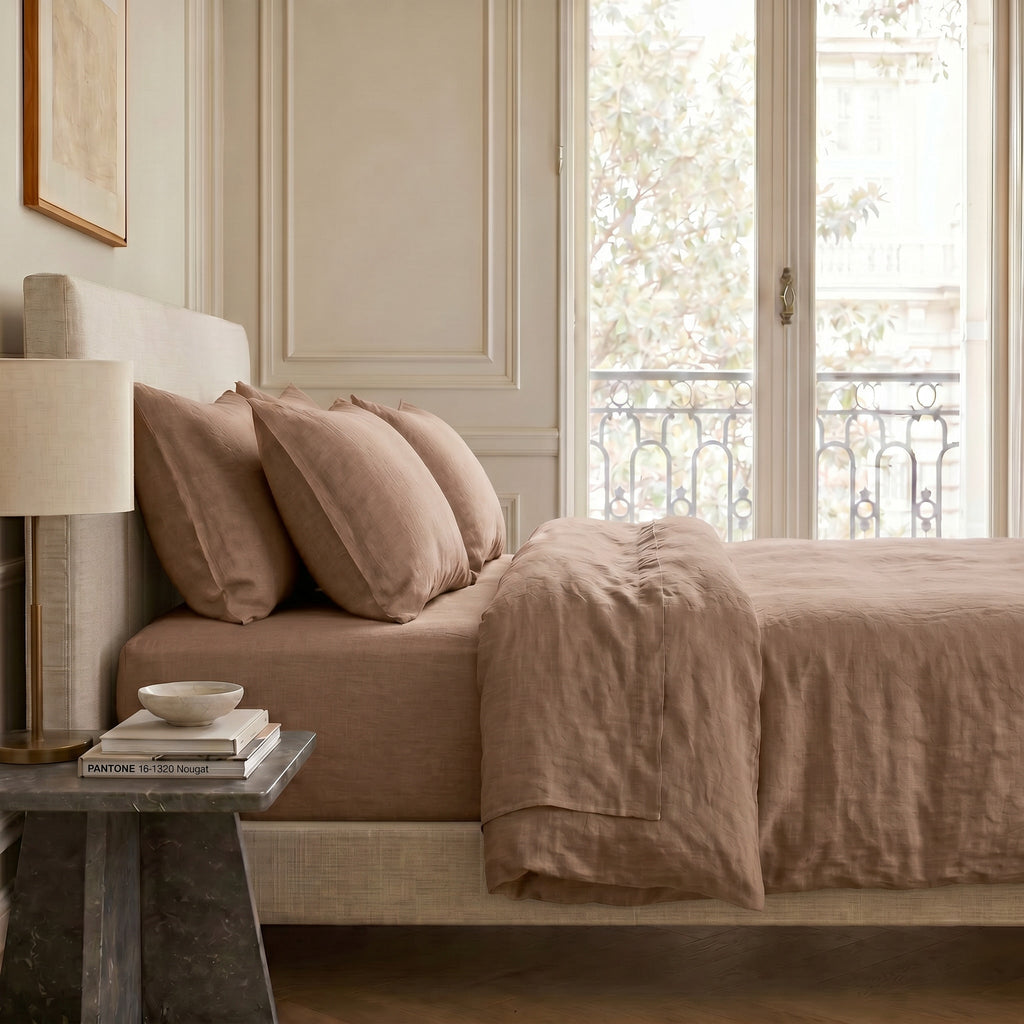 Washed Linen Flat Sheet 240x300