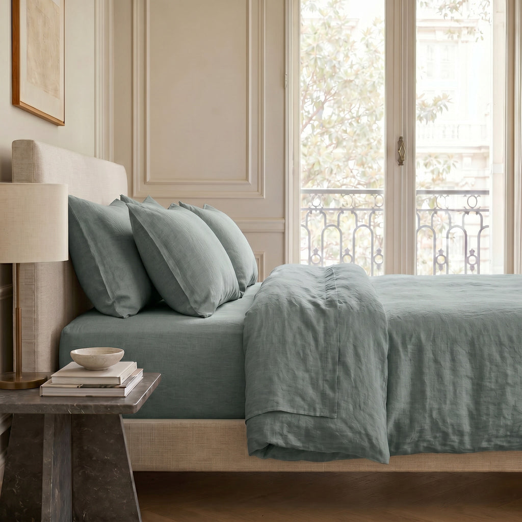 Washed Linen Flat Sheet 240x300