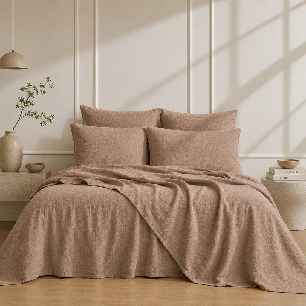 Washed Linen Flat Sheet 270x300