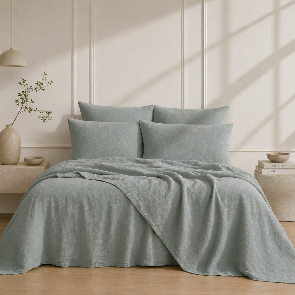 Washed Linen Flat Sheet 270x300