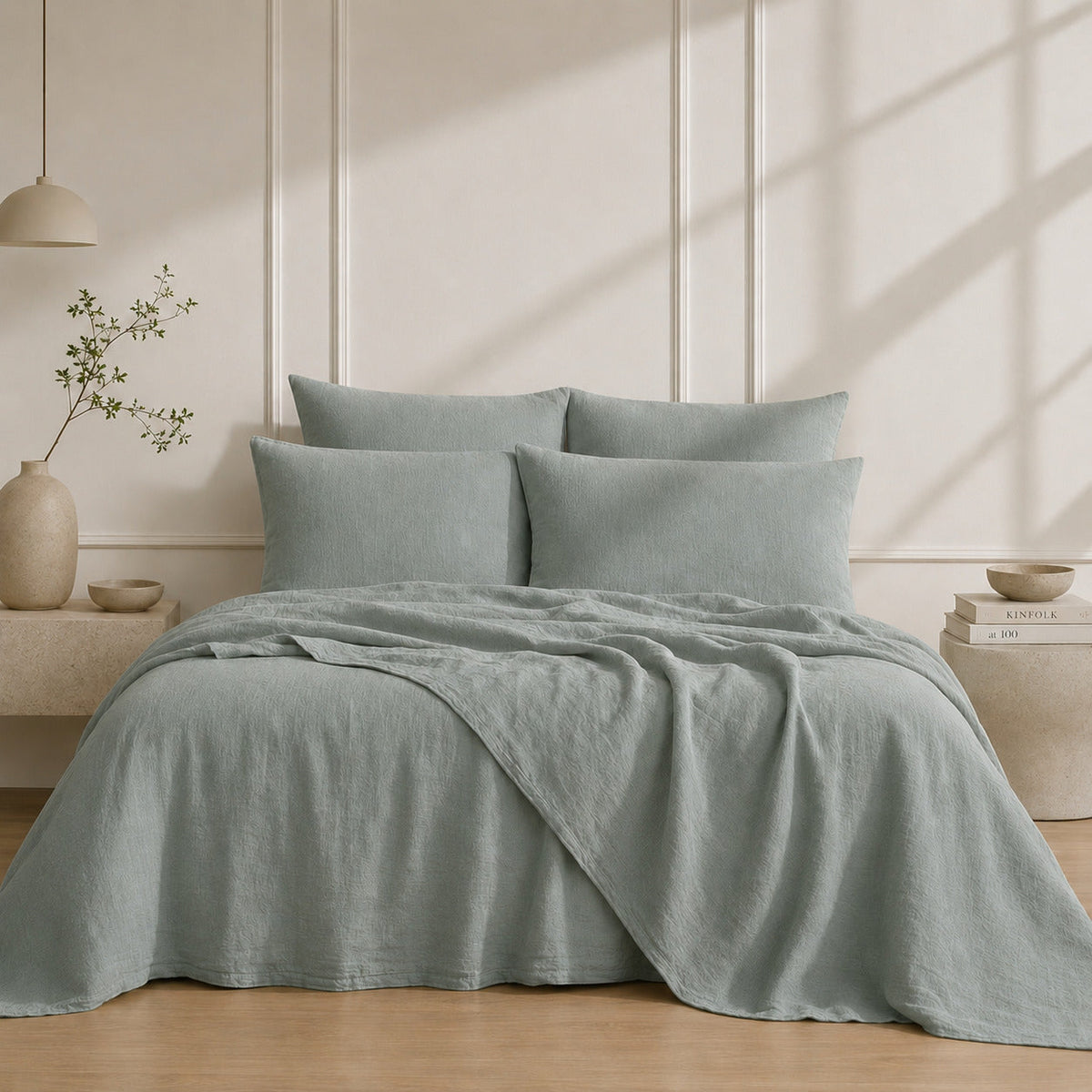 Washed Linen Flat Sheet 270x300