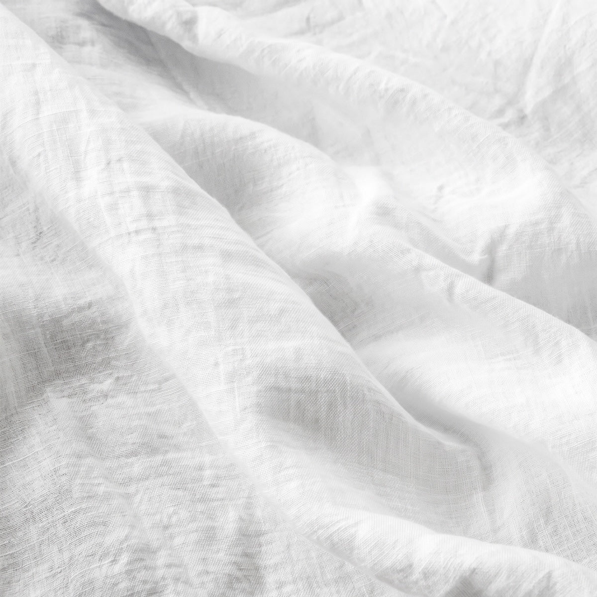Washed Linen Duvet Cover Set + Pillowcases 65x65 - White