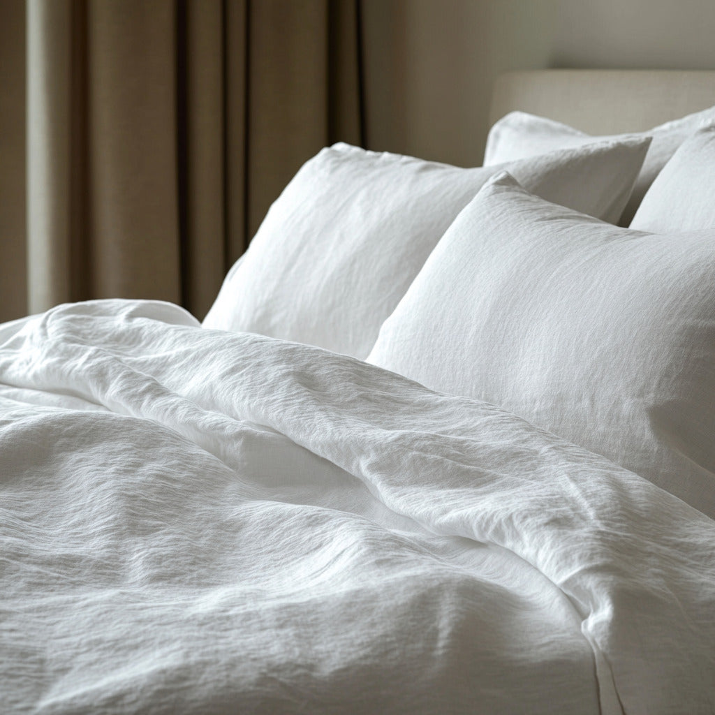 Washed Linen Pillowcases (Set of 2) - White