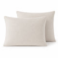 Washed Linen Pillowcases (Set of 2) - Light Beige