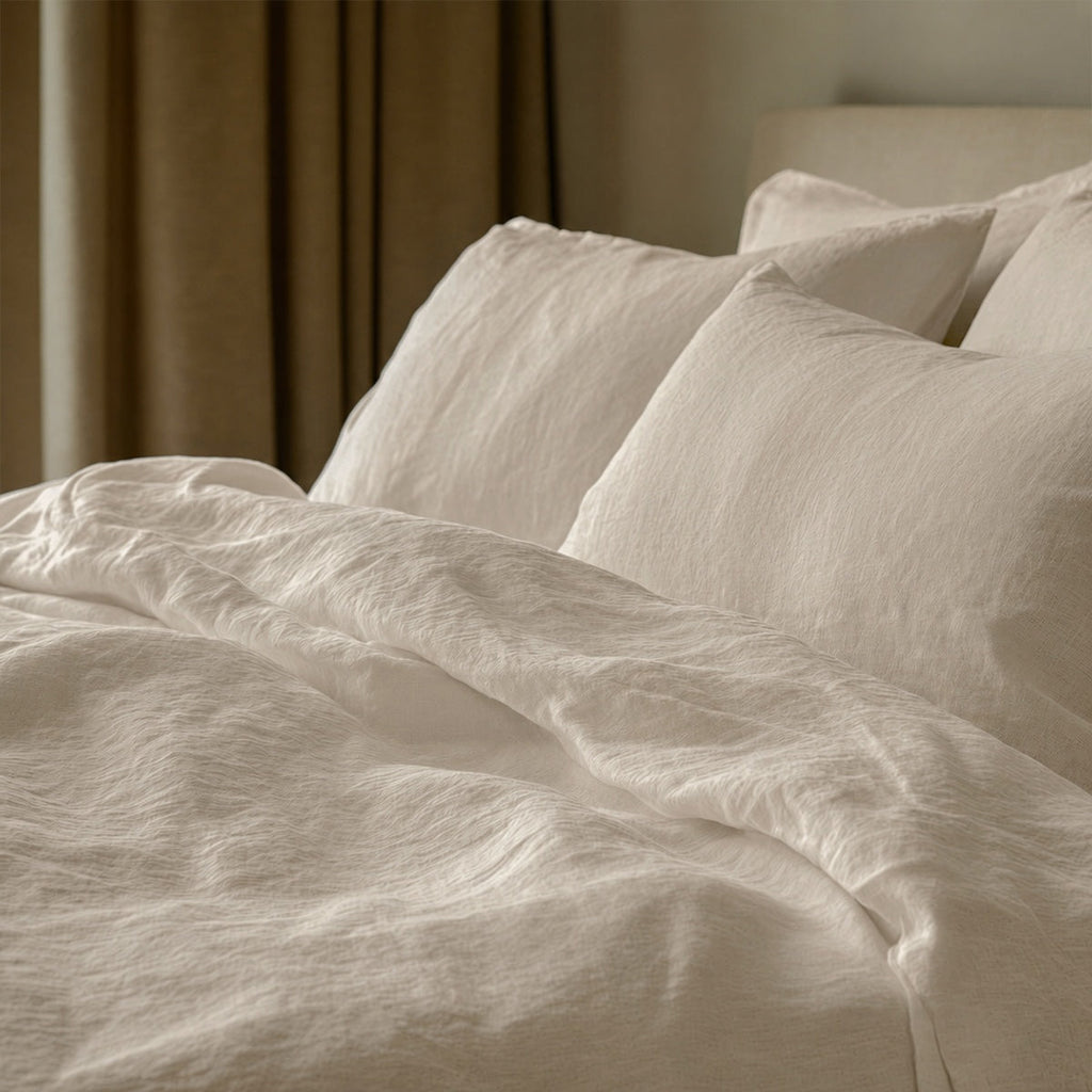 Washed Linen Pillowcases (Set of 2) - Light Beige
