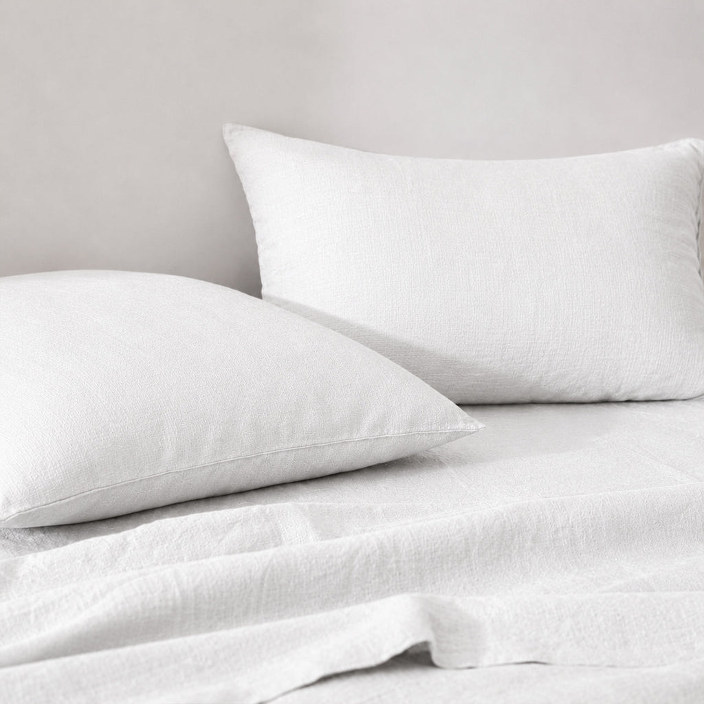 Washed Linen Pillowcases (Set of 2) - White