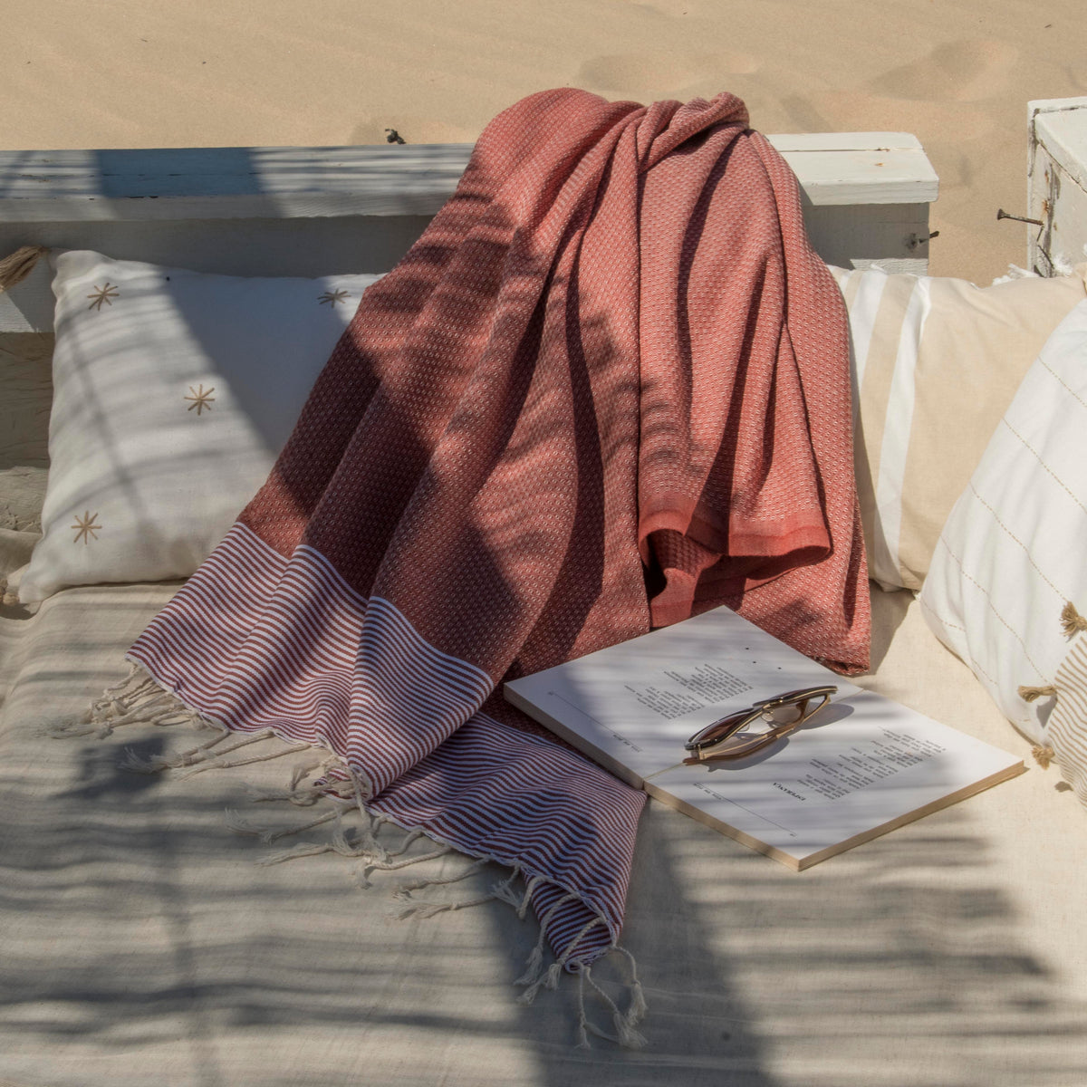 XXL Honeycomb Cotton Fouta 200x200 IBIZA
