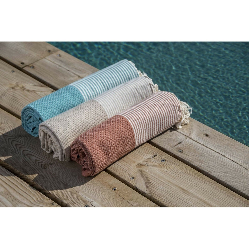 XXL Honeycomb Cotton Fouta 200x200 IBIZA