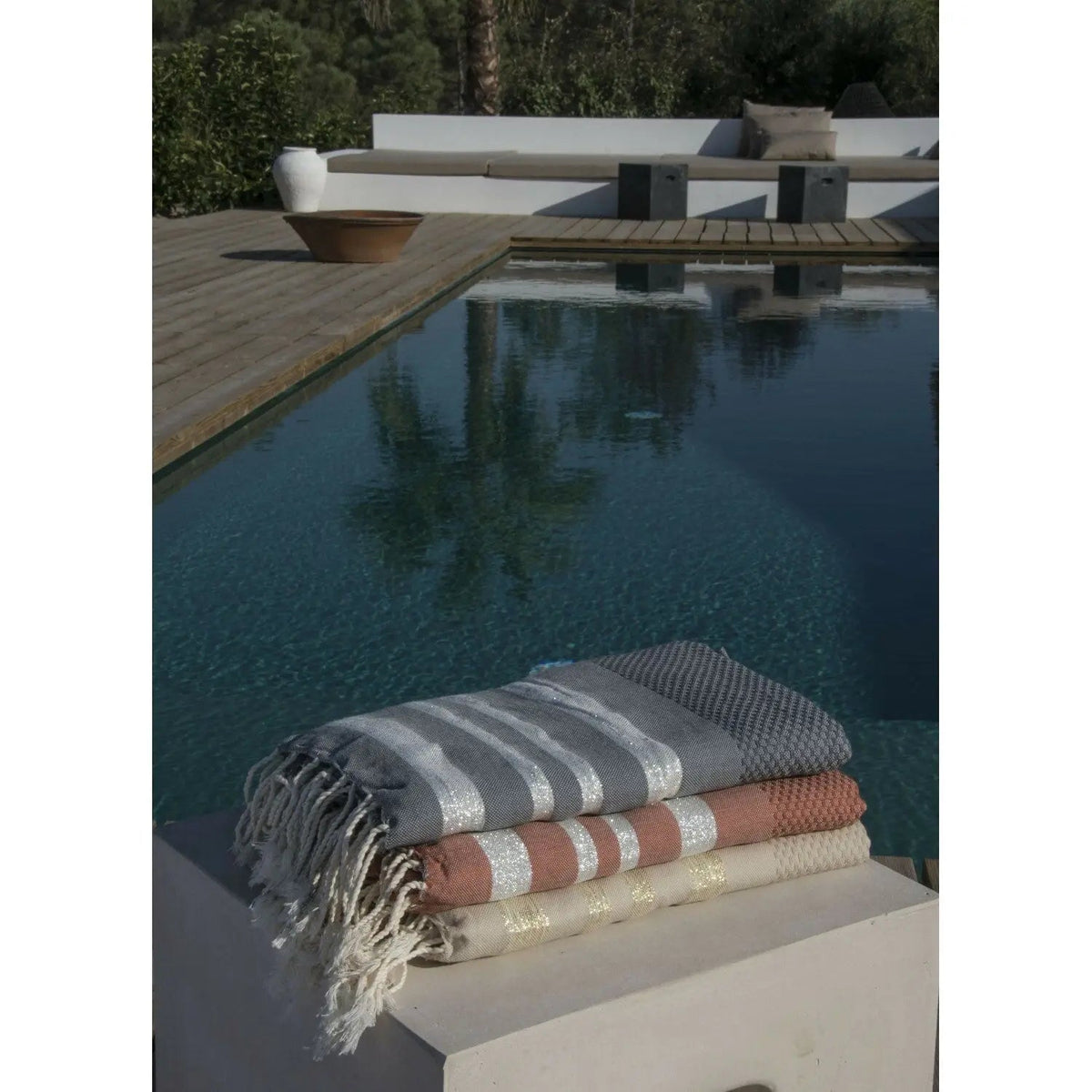 Honeycomb Cotton Fouta 100x200 HAMPTONS