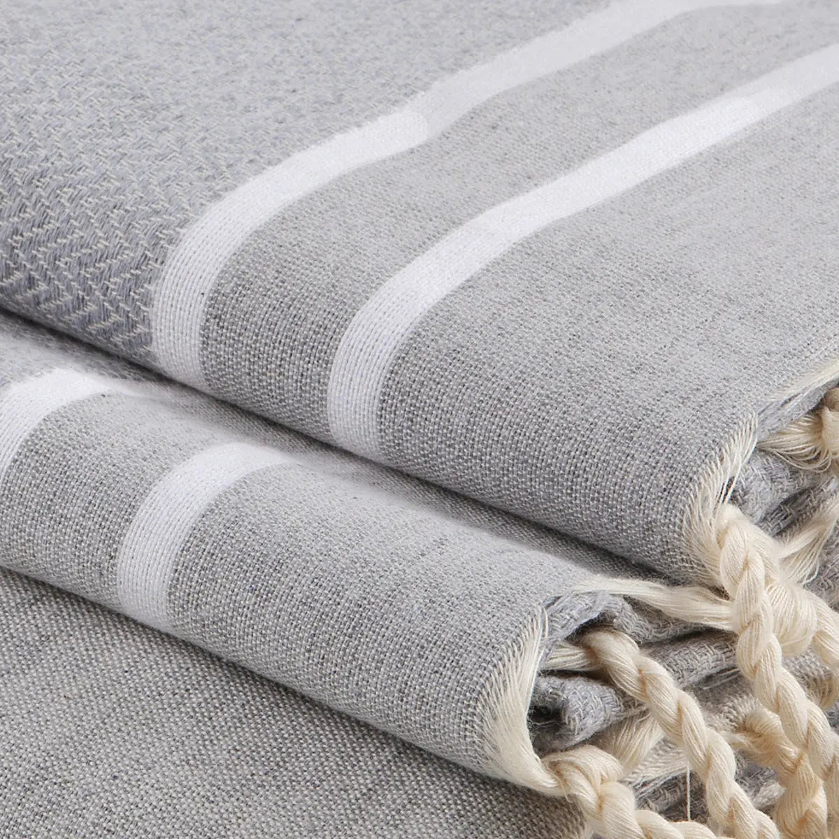 Cotton Bath Fouta Set (1+2) 100x200 + 2(50x80) STOCKHOLM