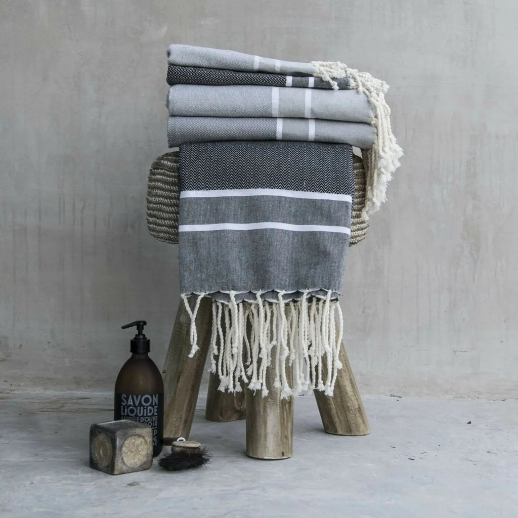 Cotton Bath Fouta Set (1+2) 100x200 + 2(50x80) STOCKHOLM