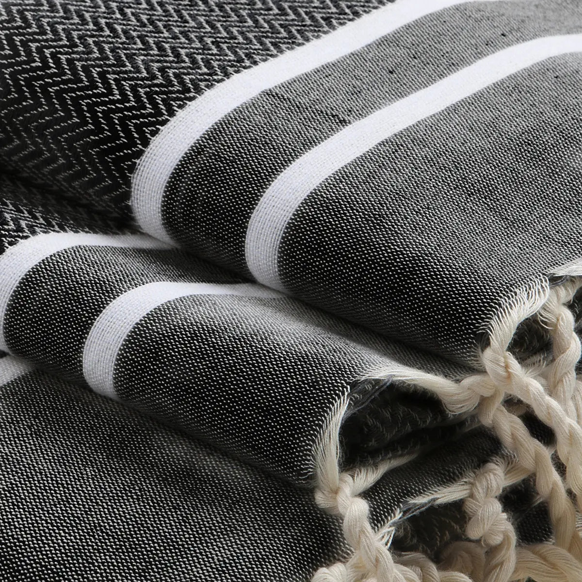 Cotton Bath Fouta Set (1+2) 100x200 + 2(50x80) STOCKHOLM