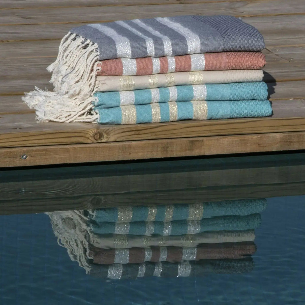 Honeycomb Cotton Fouta 100x200 HAMPTONS