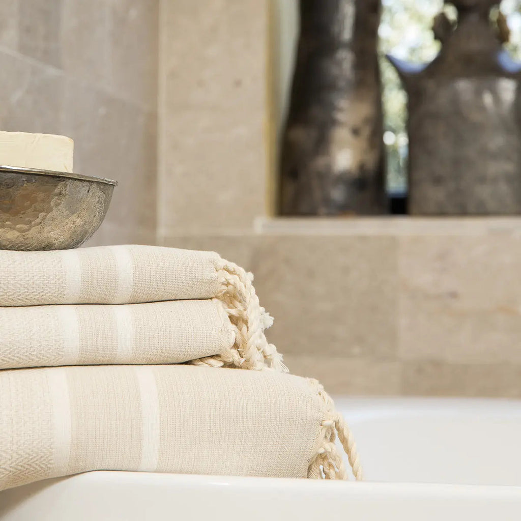 Cotton Bath Fouta Set (1+2) 100x200 + 2(50x80) STOCKHOLM