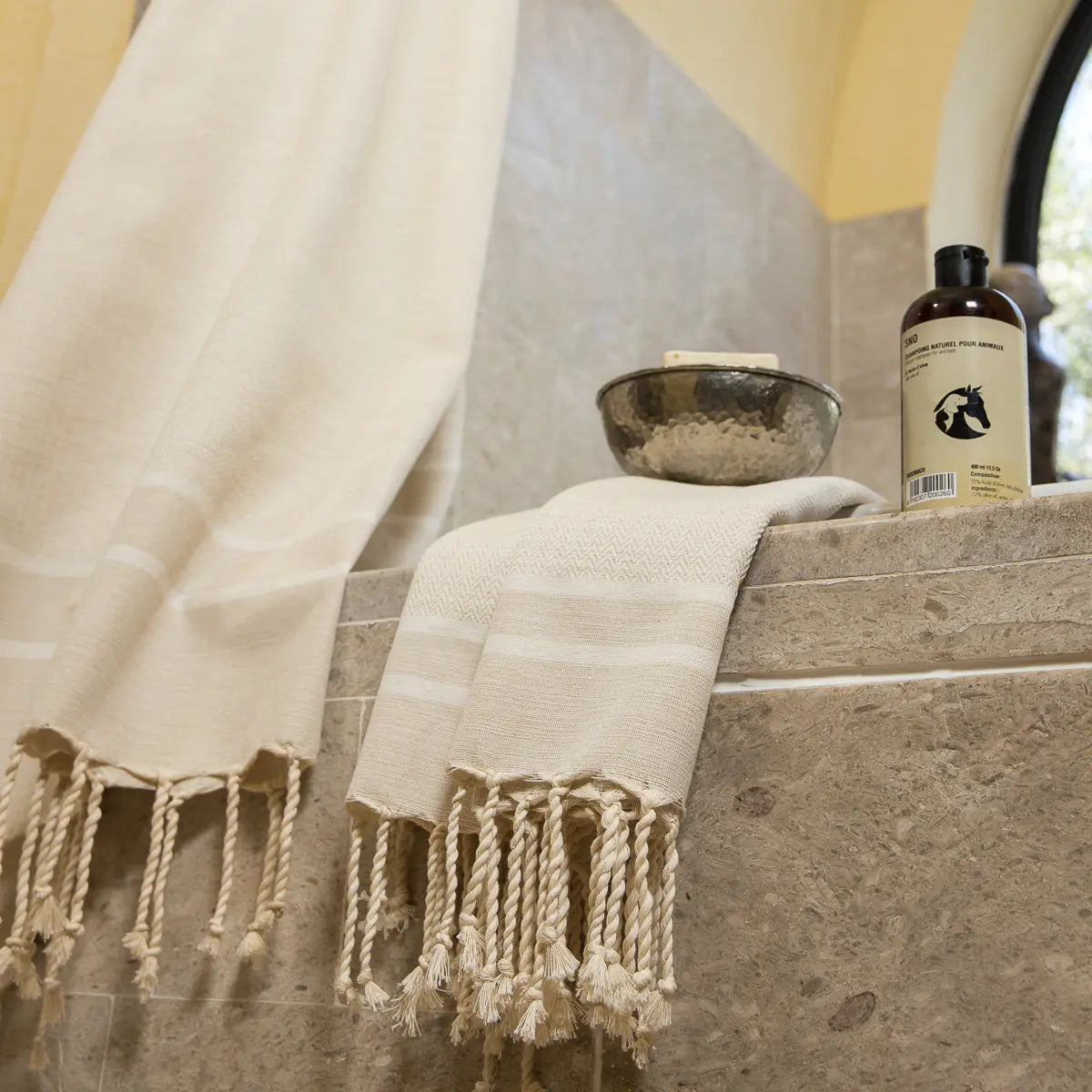 Cotton Bath Fouta Set (1+2) 100x200 + 2(50x80) STOCKHOLM