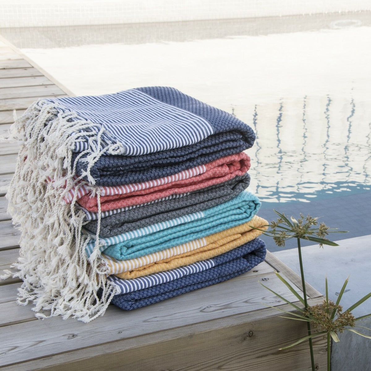 XXL Honeycomb Cotton Fouta 200x200 IBIZA